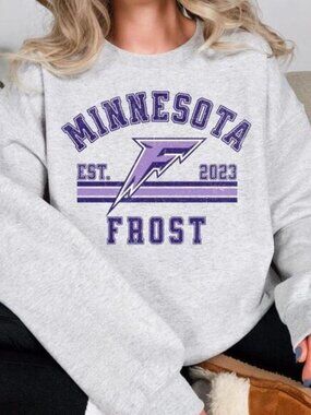 2023 Minnesota Frost Hockey Sweatshirt With Sleeve Design, Minessota